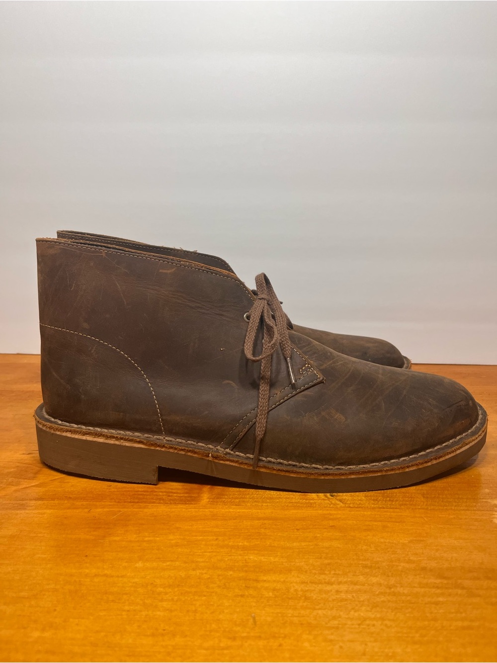Clarks Brown Leather Chukka Boots